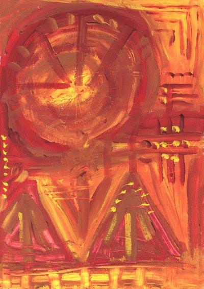 Vibrant Geometric Sun by Kulik