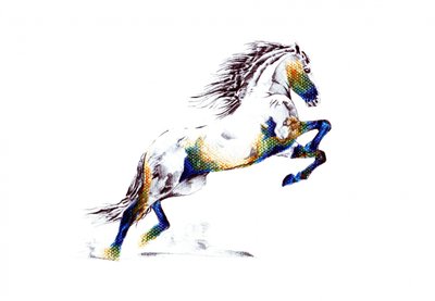 Vibrant Rearing Horse by Kulik