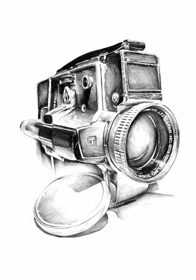 Vintage Film Camera Sketch by Kulik