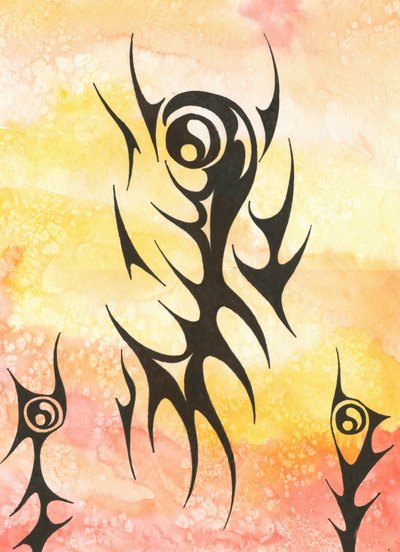 Yin Yang Tribal Design by Kulik