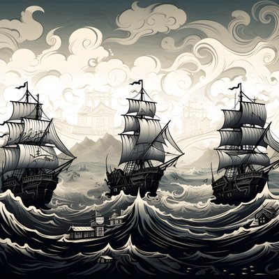 4 Types of Black and White Outline Only 2 by Kurt Heppke