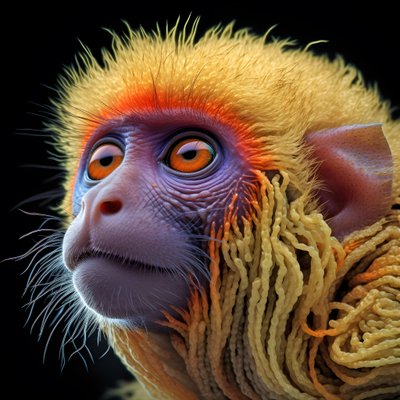 monkey in color 1 by Kurt Heppke
