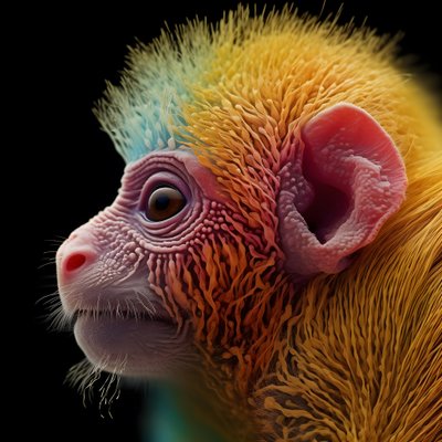 monkey in color 2 by Kurt Heppke
