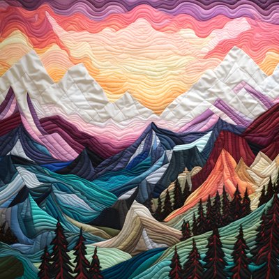 Quilted Mountain Range 2 by Kurt Heppke
