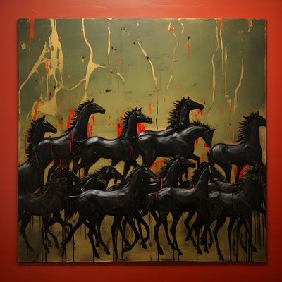 One Hundred Horses 2 by Kurt Heppke