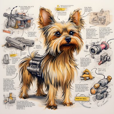 An Explanation for a Mechanical Yorkie Dog 3 by Kurt Heppke