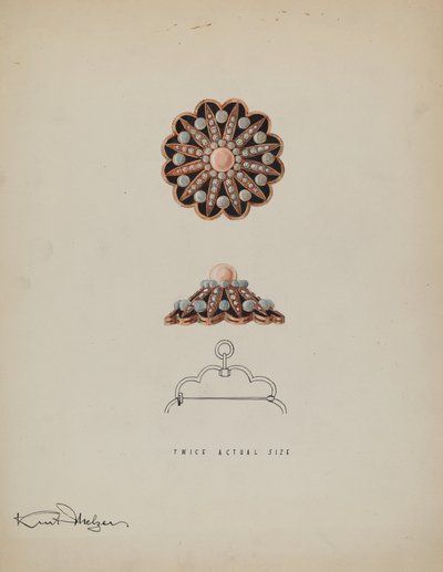 Brooch by Kurt Melzer