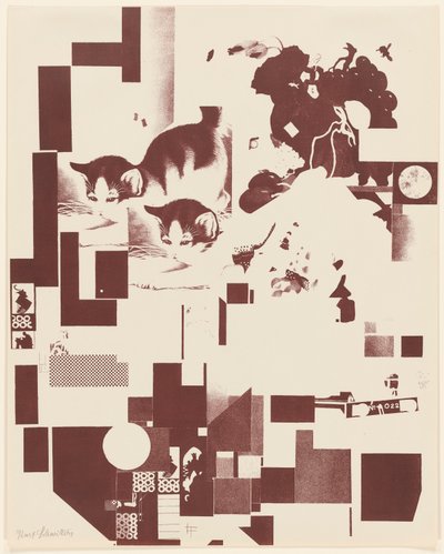 Untitled, no. 5 of 6 from the portfolio Merz 3. Kurt Schwitters 6 Lithos. Merz Portfolio. First Portfolio of the Merz Publisher by Kurt Schwitters