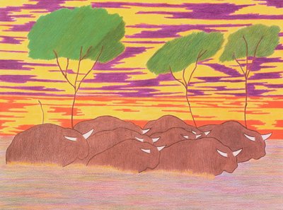 March of the Water Buffalo by Kurtis L. Miller