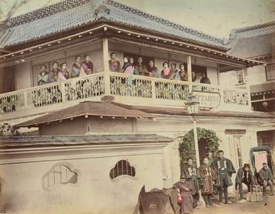 Geisha House by Kusakabe Kimbei