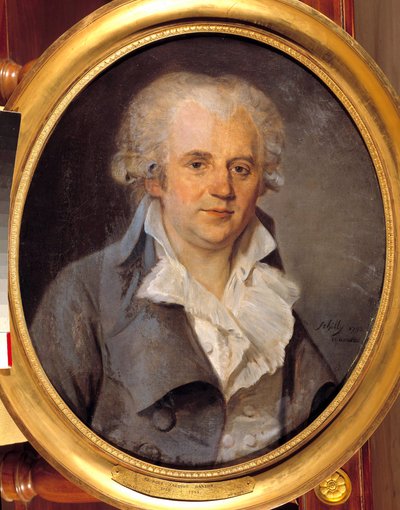 Portrait of Georges Jacques Danton, Conventional Lawyer by L. L. Schilly