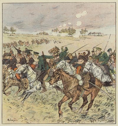 Cavalry combat at Oua-Fan-Gou by L. Malespine