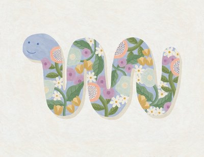 Spring Blooms Worm, 2023 by Lady Ann de Borja