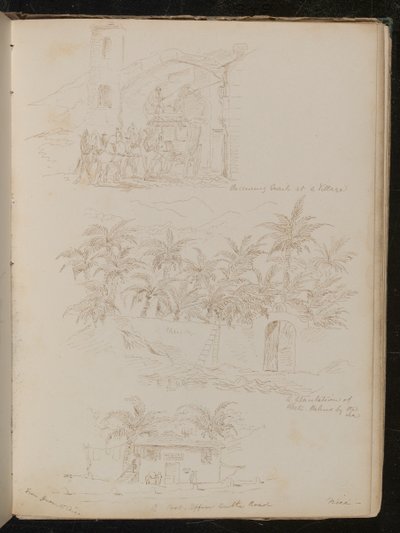 Horses Pulling a Carriage Through an Arch by Lady Butler