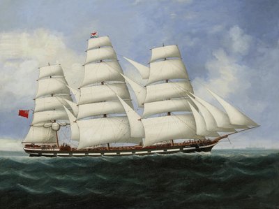 The full-rigged merchantman 