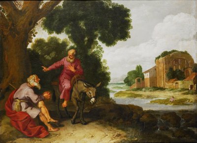 The Prophet of Bethel Meets the Man of God from Judah by Lambert Jacobsz