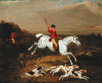 A Huntsman taking a Fence by Lambert Marshall