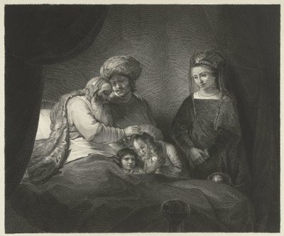 Jacob Blesses Ephraim and Manasseh by Lambertus Antonius Claessens