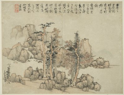 Landscape in the Style of Ancient Masters by Lan Ying