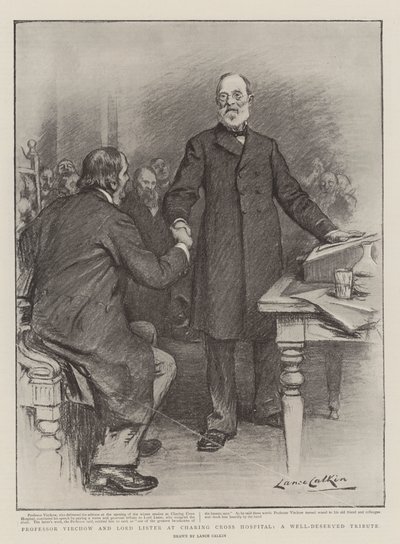 Professor Virchow and Lord Lister at Charing Cross Hospital, a Well-Deserved Tribute by Lance Calkin