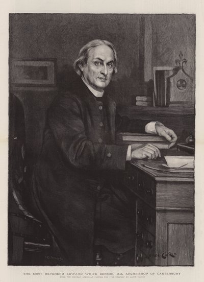 The Most Reverend Edward White Benson, DD, Archbishop of Canterbury by Lance Calkin