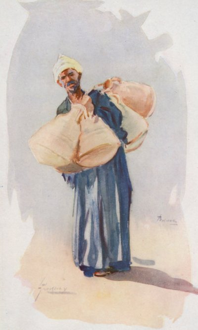 People of Egypt: Water-Jar Seller, Baia Ballassi by Lance Thackeray