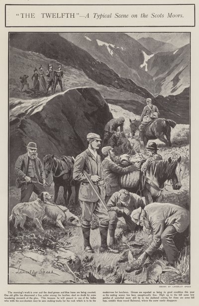 "The Twelth" - a typical scene on the Scots Moors by Lancelot Speed