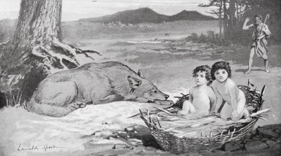 The Shepherd Saw the Wolf Was Taking Care of the Children by Lancelot Speed