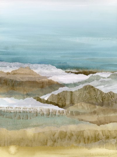 Abstract Mountain Layers by Lara Eckerman