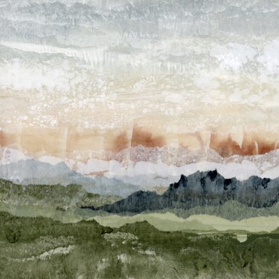 Layered Mountain Abstract by Lara Eckerman