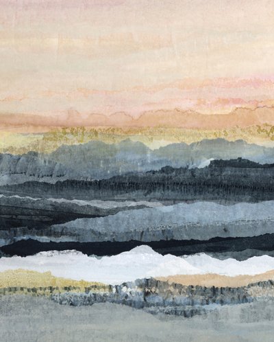 Serene Abstract Mountains by Lara Eckerman