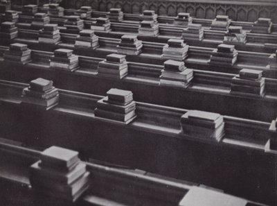 Books in Chapel, Eton by Laszlo Moholy Nagy