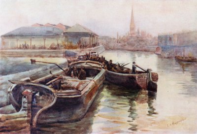 St Mary Redcliffe, from Princes Wharf by Laura Annie Happerfield