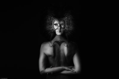 Mysterious Masked Woman by Laura Benvenuti