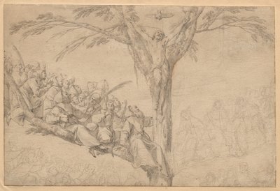 The Crucified Christ as the Tree of Life with Monks and Nuns by Laurent de la Hyre