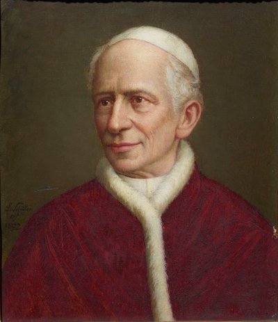 Portrait of the Pope Leo XIII by Laurenz Schäfer