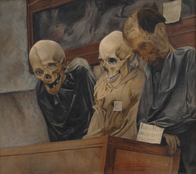 Three Skulls from the Catacombe dei Cappuccini at Palermo by Laurits Andersen Ring