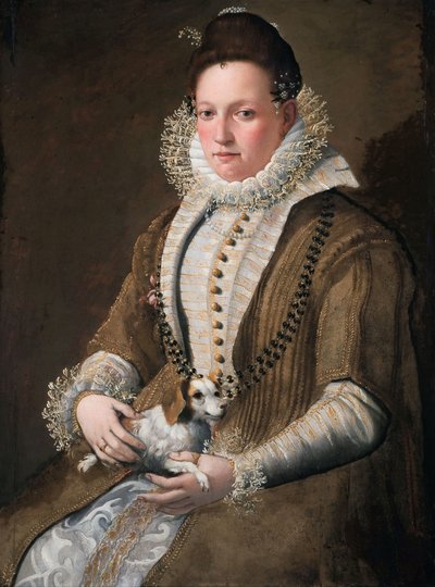 Portrait of a Lady with a Dog by Lavinia Fontana