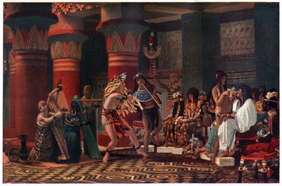 Pastime in Ancient Egypt Three Thousand Years Ago (illustration from 