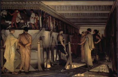 Pheidias and the Frieze of the Parthenon, Athens, 1868 by Lawrence Alma Tadema