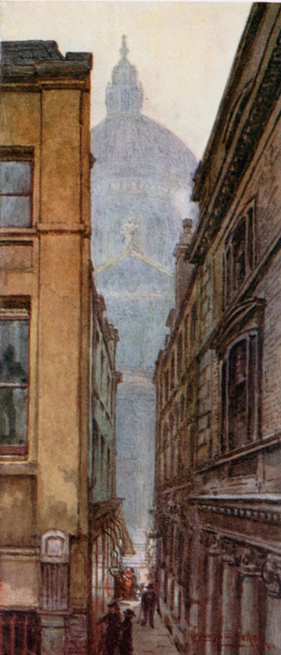 The Dome (North Transept) from Paternoster Row by Lawrence Deller