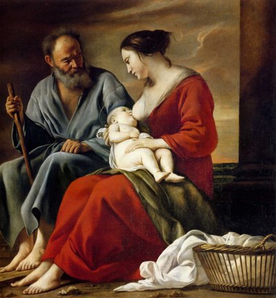 Rest of the Holy Family by Le Nain Brothers