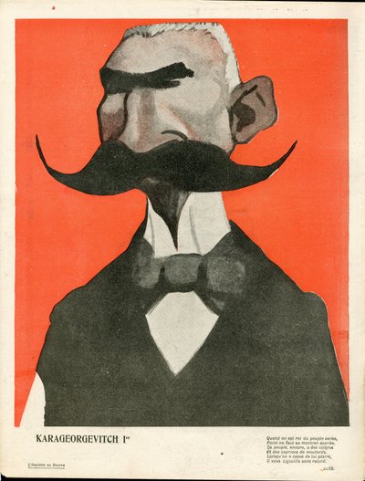 Butter Plate, Number 130, Satirical in Colours by Leal de Camara