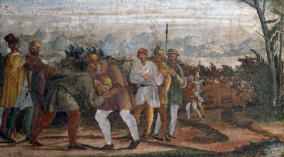 Scene from Life of Prodigal Son, by Circle of Lelio Orsi, Rocca di Novellara, Emilia-Romagna, Italy by Lelio Orsi da Novellara