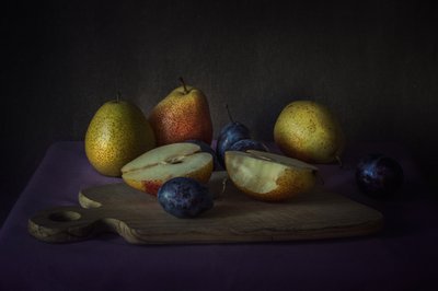 Dark Fruit Still Life by Lenka