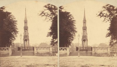 Group of 8 Early Stereograph Views of British Monuments, Memorials, and Tombs, 1850s-1910s by Lennie