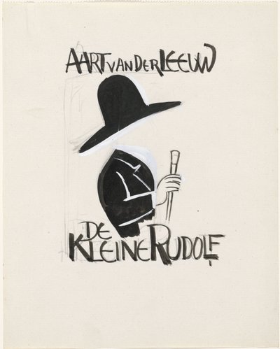 Design for a Book Cover: Aart van der Leeuw, De kleine Rudolf, 1930 by Leo Gestel