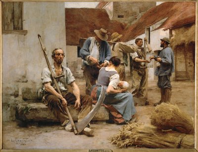 Paying the Harvesters by Leon Augustin Lhermitte