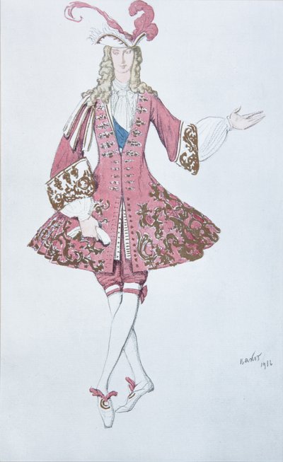 Page de la Princesse. Costume Design for the Ballet Sleeping Beauty by P. Tchaikovsky by Leon Bakst