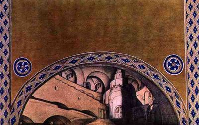 Scenery Design for the Martyr of St. Sebastian by Leon Bakst